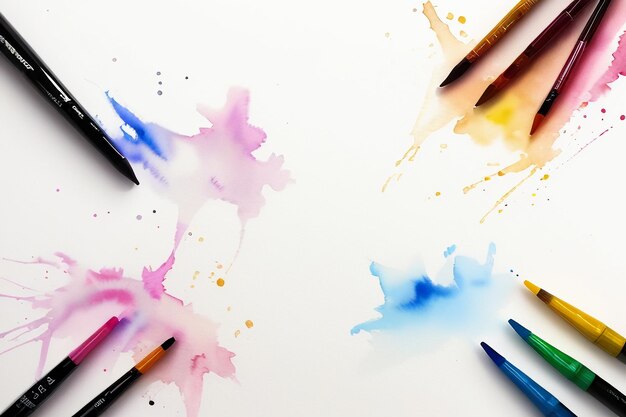 Aquarell-Hintergrund-Splash-Tinte-Schattierung Designelement minimalistischer Stil der chinesischen Tintenmalerei