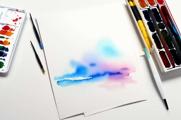 Aquarell-Hintergrund, Spritzer, Schattierung, Gestaltungselement, minimalistischer Stil der chinesischen Tuschemalerei