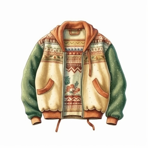 Aquarell-Hoodie-Illustration