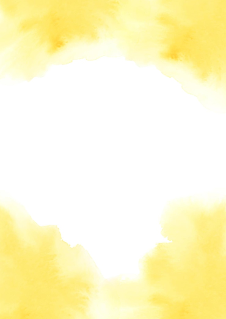 Foto aquarell-kartenvorlage abstrakte flecken in leuchtend gelben farbtönen mit leerem raum handgemaltem hintergrund für einladungen speichern sie die datum-postkarte