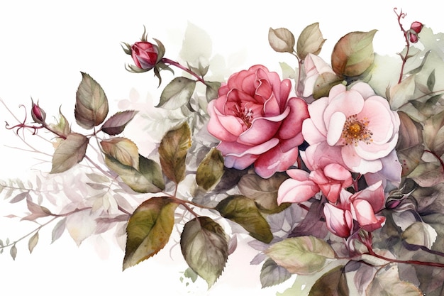 Aquarell Lavendelblumen-Set Handgezeichnete Illustration isoliert auf weißem Hintergrund