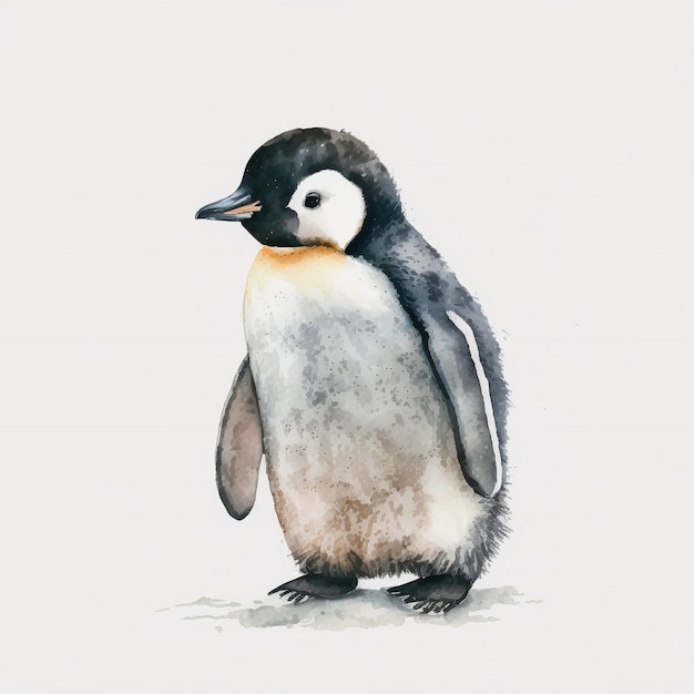 Aquarell Pinguin