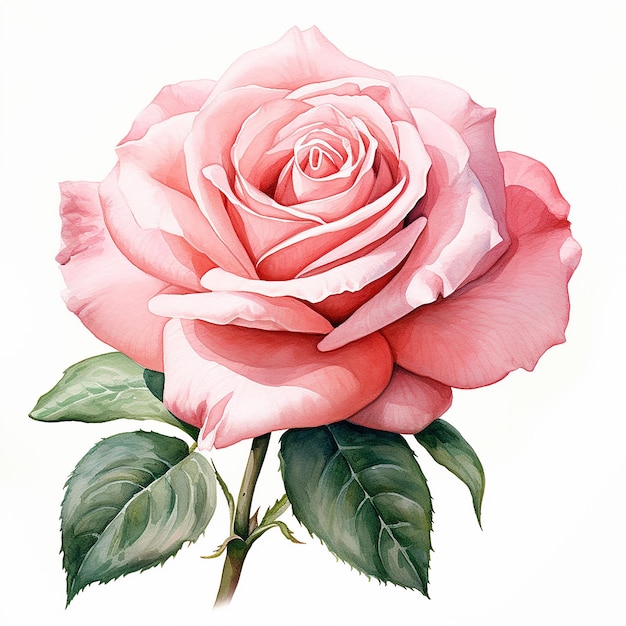 Aquarell rosa Rose Clipart