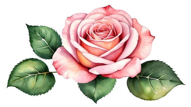 Aquarell-Rose-Serie Rose-Aquarell-Sammlung Blumen-Aquarell-Set Rose-Malerei-Serie Wat