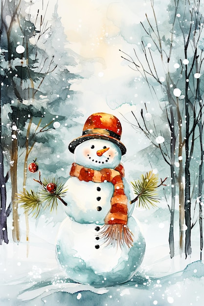 Aquarell Schneemann Digitale Papiere Winter Hintergründe Schneemann Clipart Junk Journal Kit Winter Digital