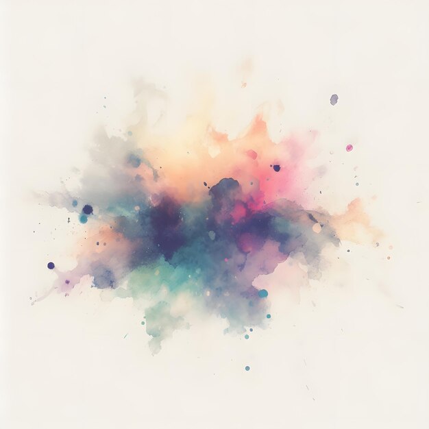 Aquarell-Splash mit Gradient-Effekt leuchtend farbenfrohe Aquarell Grunge