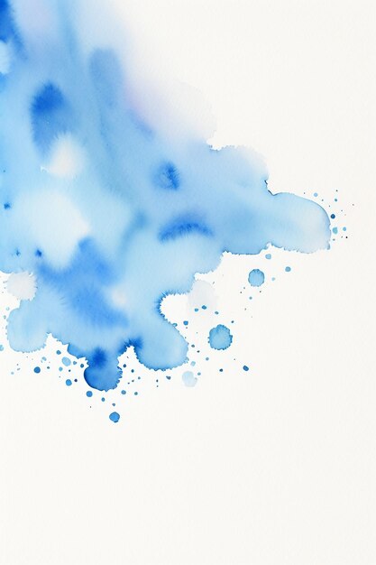 Aquarell Spritzer Tinte blau Hintergrundbild schöne Farbe Farbe Fleckeffekt einfacher Hintergrund