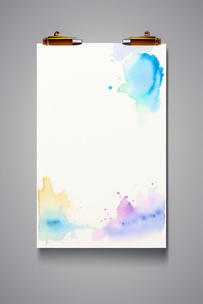 Aquarell Spritzer Tinte blau Hintergrundbild schöne Farbe Farbe Fleckeffekt einfacher Hintergrund