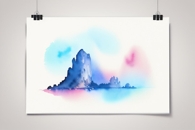 Aquarell-Spritzer-Tintenfleck-Stil, chinesische Tuschemalerei-Designelement-Hintergrundtapete