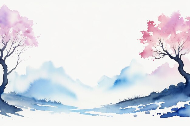 Aquarell-Spritzer-Tintenfleck-Stil, chinesische Tuschemalerei-Designelement-Hintergrundtapete