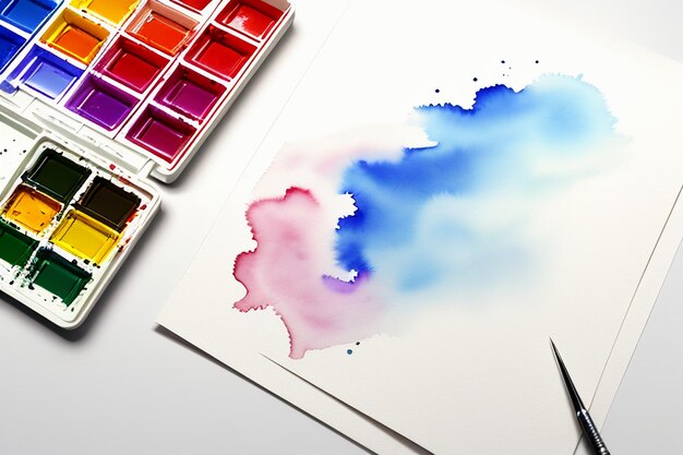 Aquarell-Spritzer-Tintenfleck-Stil, chinesische Tuschemalerei-Designelement-Hintergrundtapete