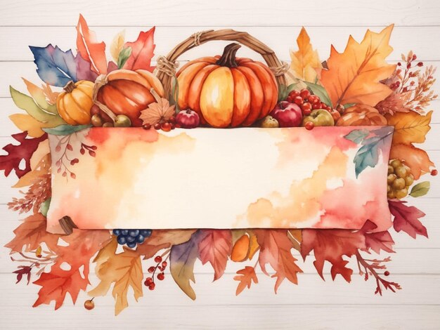Aquarell-Thanksgiving-Banner
