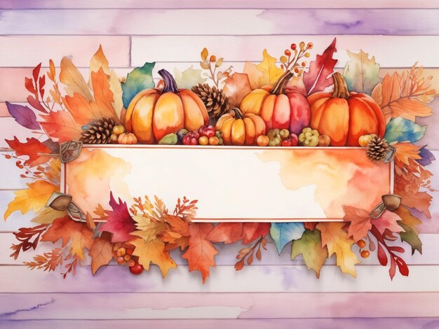 Aquarell-Thanksgiving-Banner