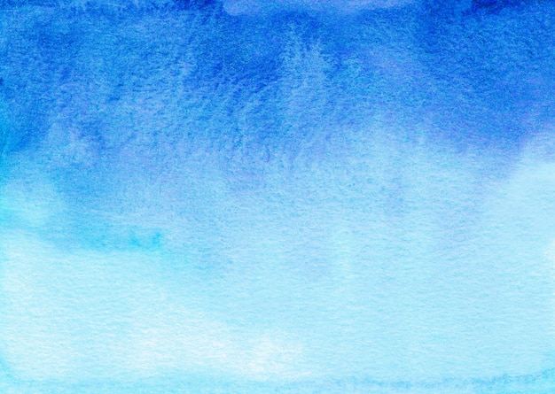 Aquarell tiefblauer und weißer Farbverlaufshintergrund