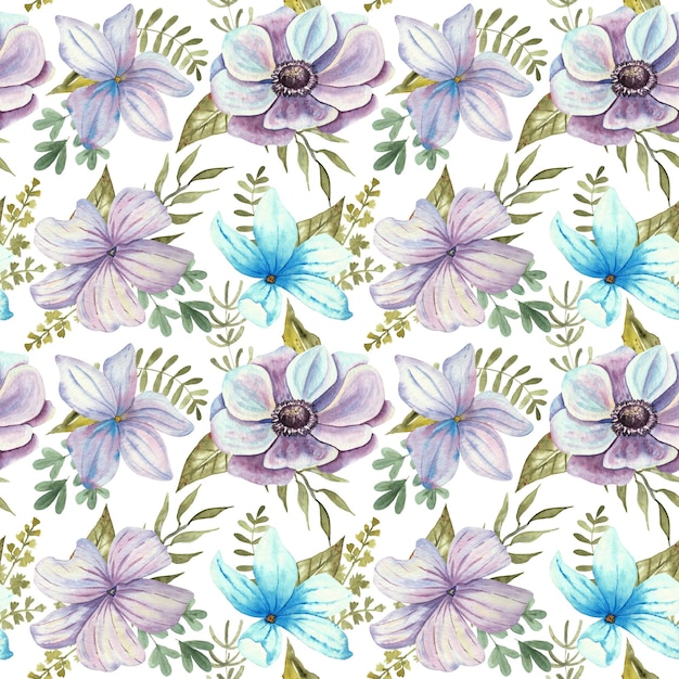 Aquarell-Tier- und Blumenillustration für Logodrucke etc
