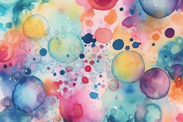 Aquarell warme Farbmalerei abstrakter Hintergrund