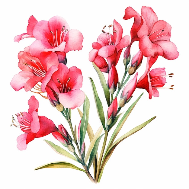 Aquarell Watsonia Clipart