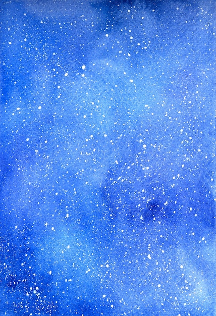 Aquarell Winterhintergrund Aquarell dunkelblauer schneebedeckter Hintergrund