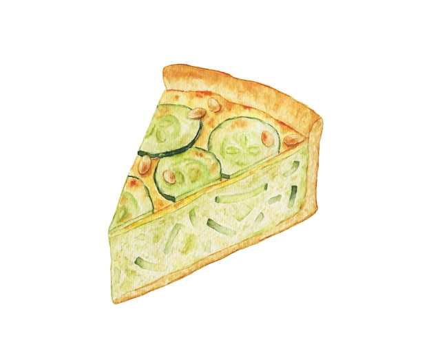 Aquarell Zucchini Torte