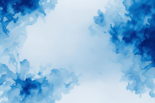 Foto aquarellbanner mit blauer farbe