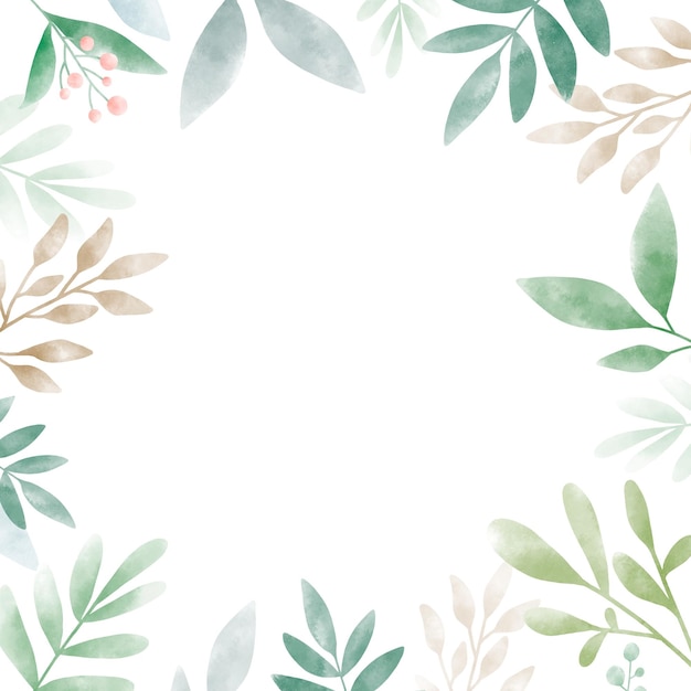 Aquarellblatt png Grenze durchsichtiger Hintergrund