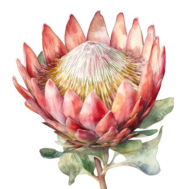 Aquarellblüten-Protea