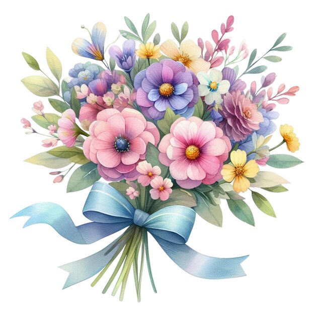 Aquarellblumen-Clipart