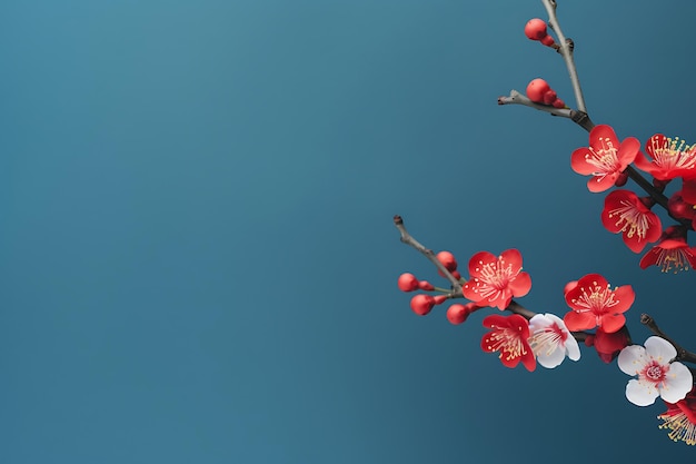 Aquarelle Kirschblüte Blüte blühender Hintergrund Blütendekoration Unkrautbekämpfung Einladungsvorlage