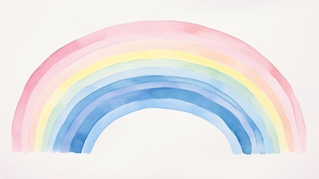 Aquarelle Regenbogen in subtilen Farbtönen KI-generierte Bilder