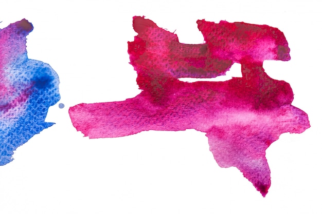 Aquarellfleck und Schürhaken