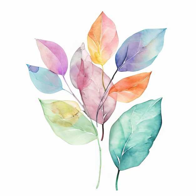 Aquarellillustration von Frühlingsblumen