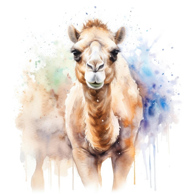 Aquarellmalerei eines Kamels