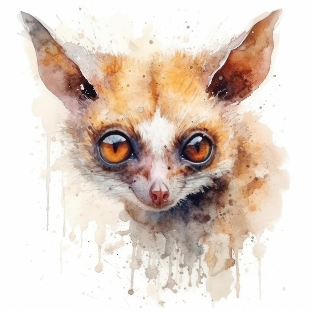 Aquarellmalerei von Colugo