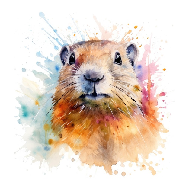 Aquarellmalerei von Gopher