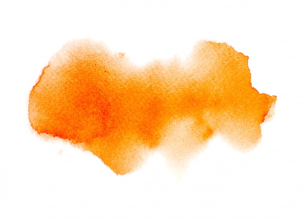 Aquarellpapier der Kunst orange.