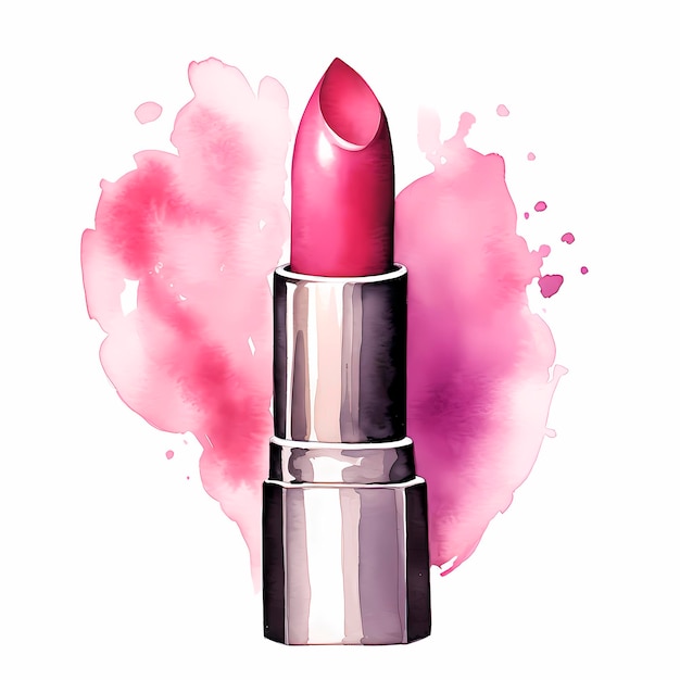 Aquarellrosa Lippenstift