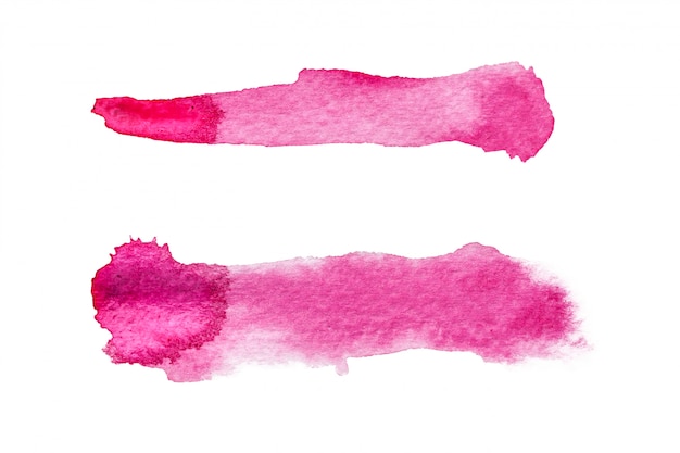 Aquarellstelle und -schürfe lokalisiert