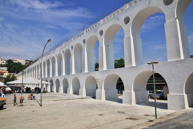 Aqueduto da Carioca no Rio de Janeiro, Brasil