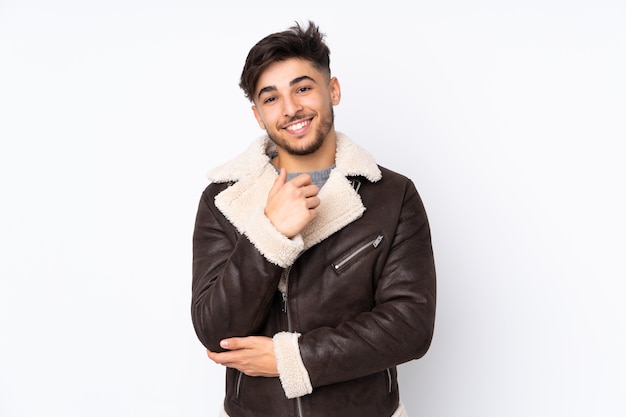 Araber in Lederjacke