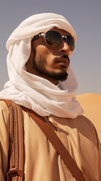 Araber mit Wüstenbrille