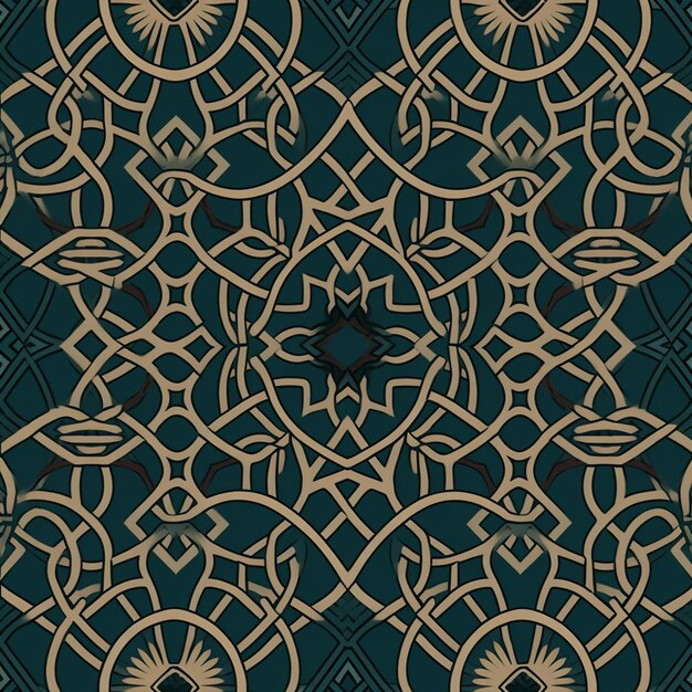 Arabic_pattern_template_flat_classical_symmetrical