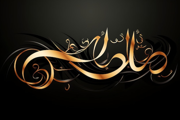 Arabische Kalligraphie-Eleganz-Tag der arabischen Sprache