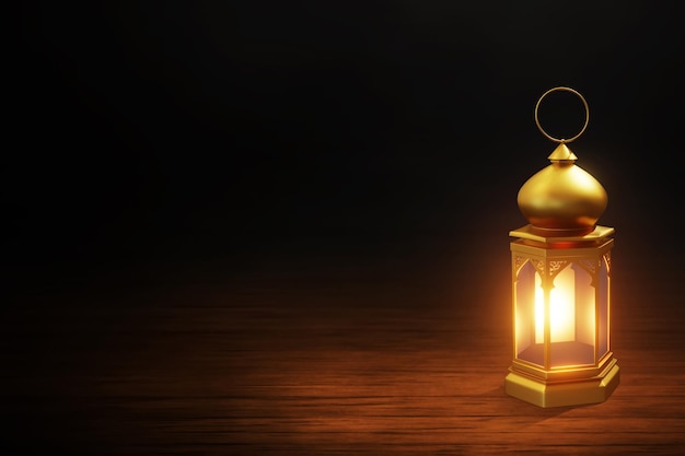Arabische Laterne auf 3D-Illustration