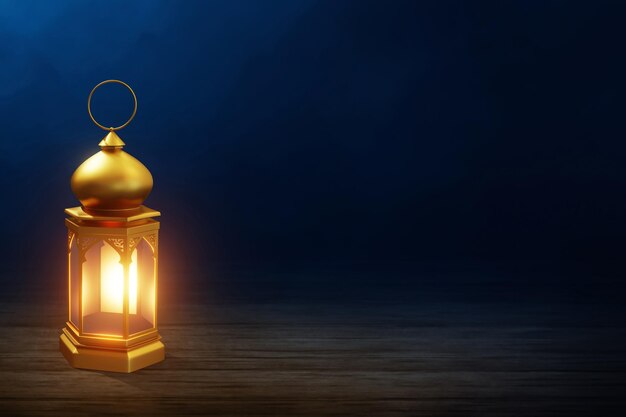 Arabische Laterne auf 3D-Illustration