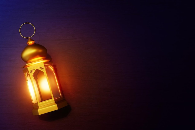 Arabische Laterne auf 3D-Illustration