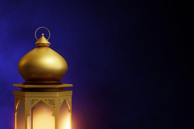 Arabische Laterne auf 3D-Illustration