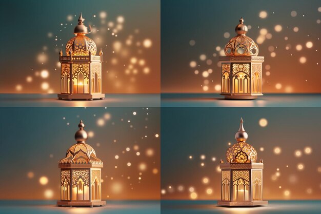 Arabische Laterne der Ramadan-Feier Hintergrundillustration