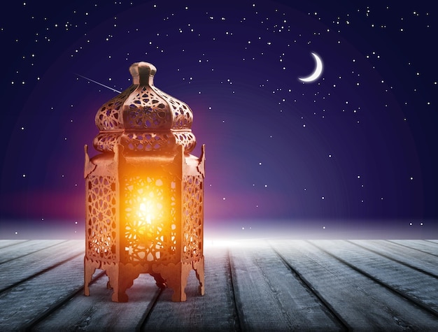 Arabische Laterne, Ramadan-Kareem-Hintergrund