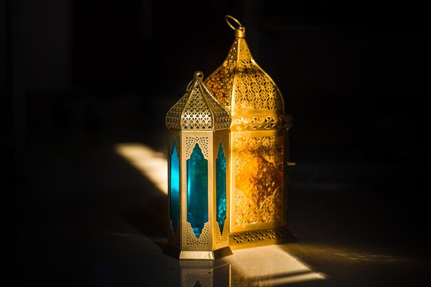Arabische Laterne und Ramadan Karee
