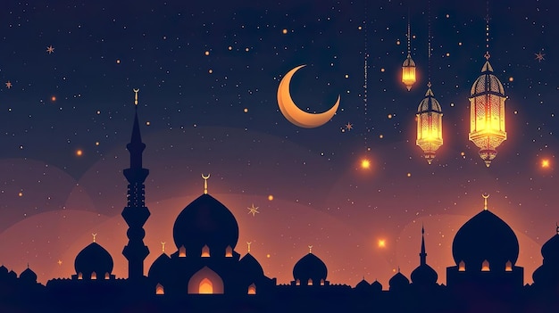 Arabische Ramadan-Lampe einfacher Ramadan Kareem